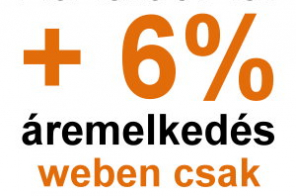 +6% áremelkedés