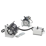 HÜRNER 160 Manual Hydraulic kézi vezérlésű tompahegesztőgép teljes befogósorozattal (Aluminium) 40-160