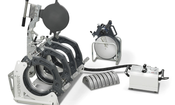 HÜRNER 250 Manual Hydraulic kézi vezérlésű tompahegesztőgép teljes befogósorozattal 75-250