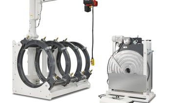 HÜRNER 1000 Manual Hydraulic kézi vezérlésű tompahegesztőgép teljes befogósorozattal 630-1000